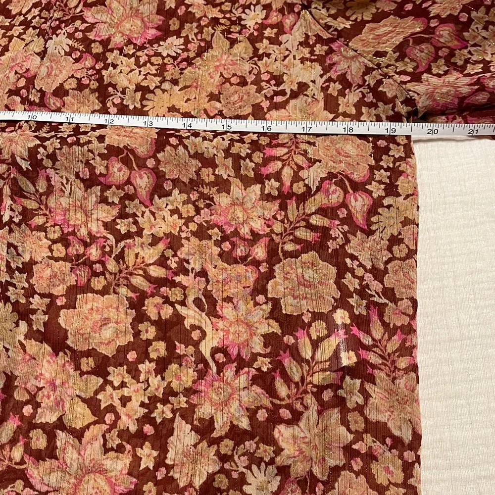Sheer Floral Blouse. Size XS - Picture 5 of 8